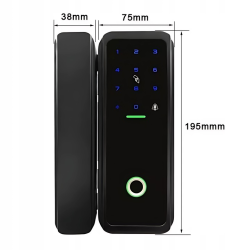 Elektroniczny zamek do drzwi SmartLock RCF GLASS2 (13,56Mhz Mifare, kod PIN, odcisk palca, Bluetooth)